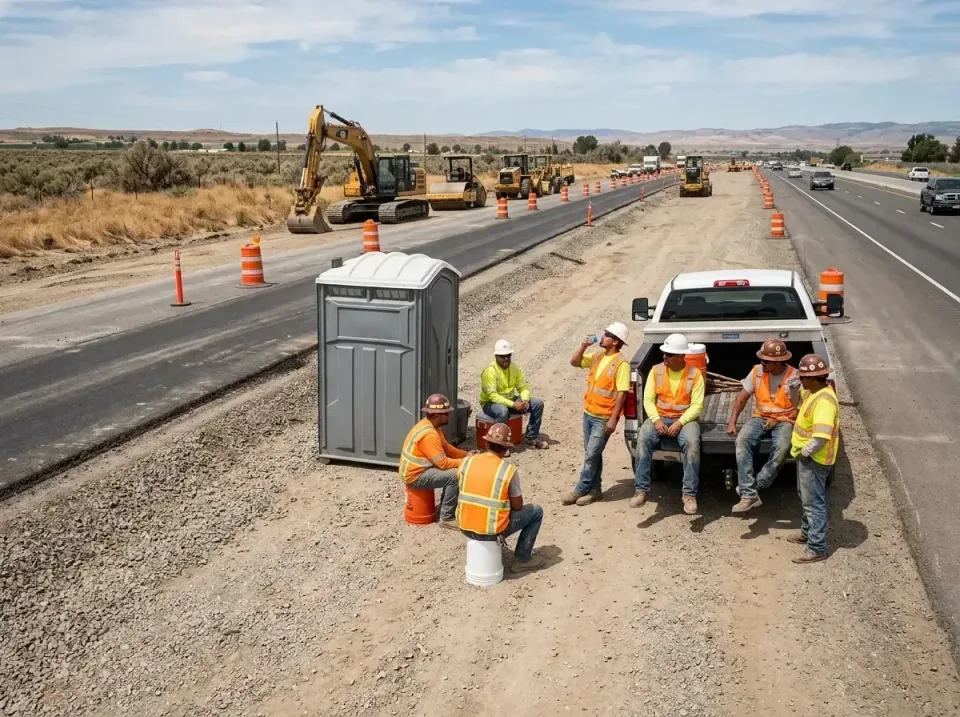 highway-road-construction-crew-007 — frequently asked questions, Porta Potty and Restroom Rentals in Broadway, VA